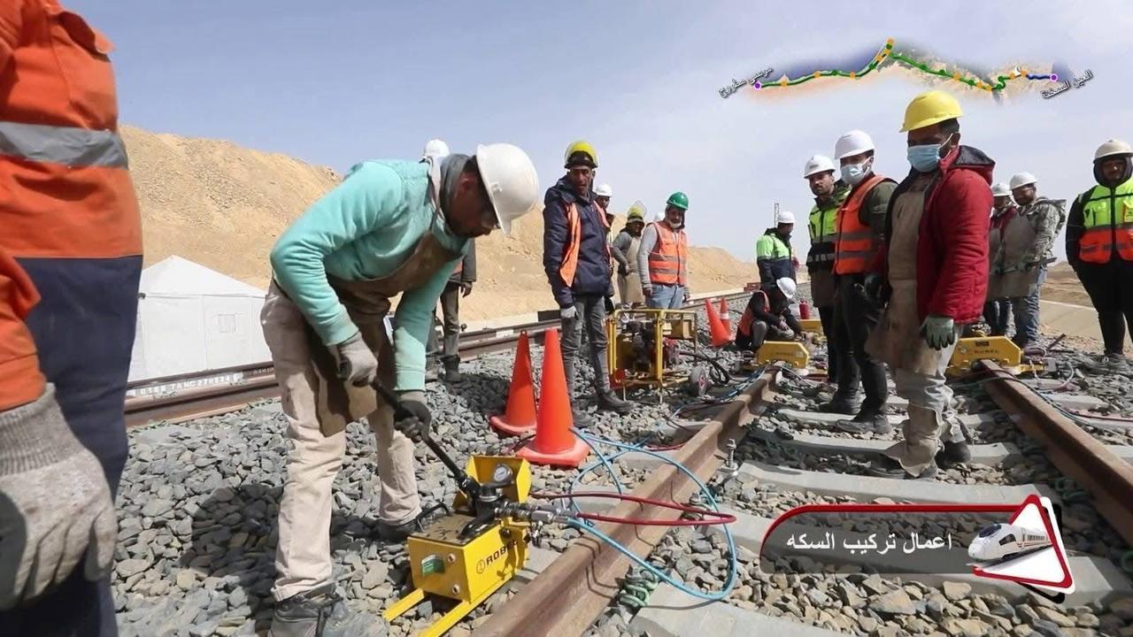 The Ministry of Transport Releases Aerial Footage Highlighting Progress in Track Installation for the High-Speed Rail Project