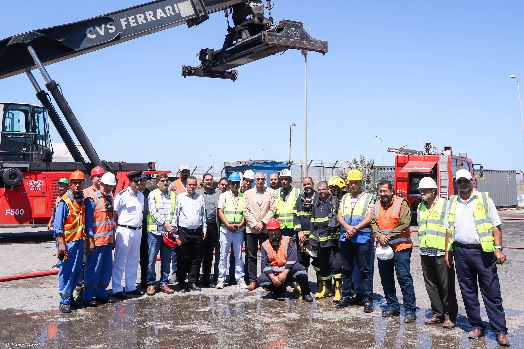 قطاع النقل البحري واللوجستيات يتابع خطط الطوارئ والسلامة البيئية بهيئة ميناء دمياط