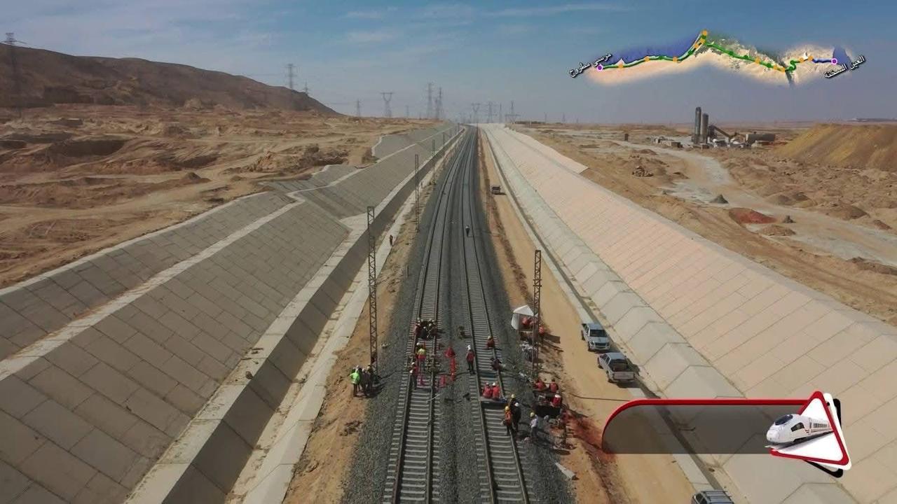 The Ministry of Transport Releases Aerial Footage Highlighting Progress in Track Installation for the High-Speed Rail Project
