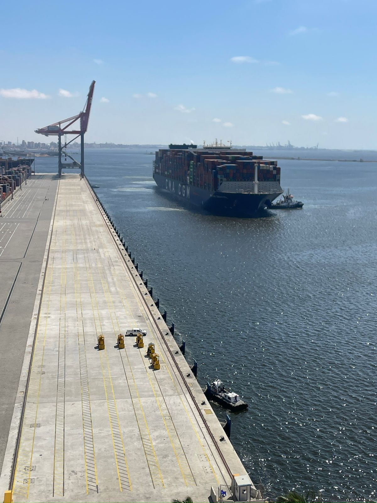 Alex port receives giant container terminal CMA CGM ZEPHYR
