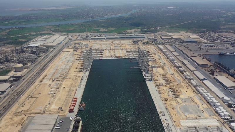 “Tahia Misr 1” terminal at Damietta port.. a giant logistic establishment that supports Egypt vision 2030