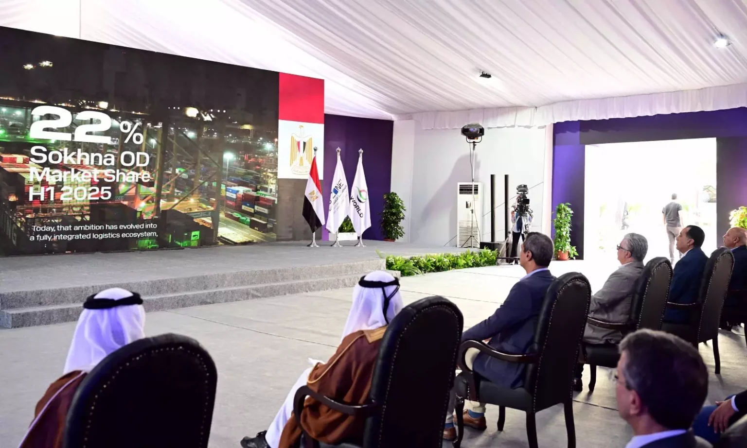 افتتاح مستودع موانئ دبي العالمية بالسخنة باستثمارات 85 مليون دولار