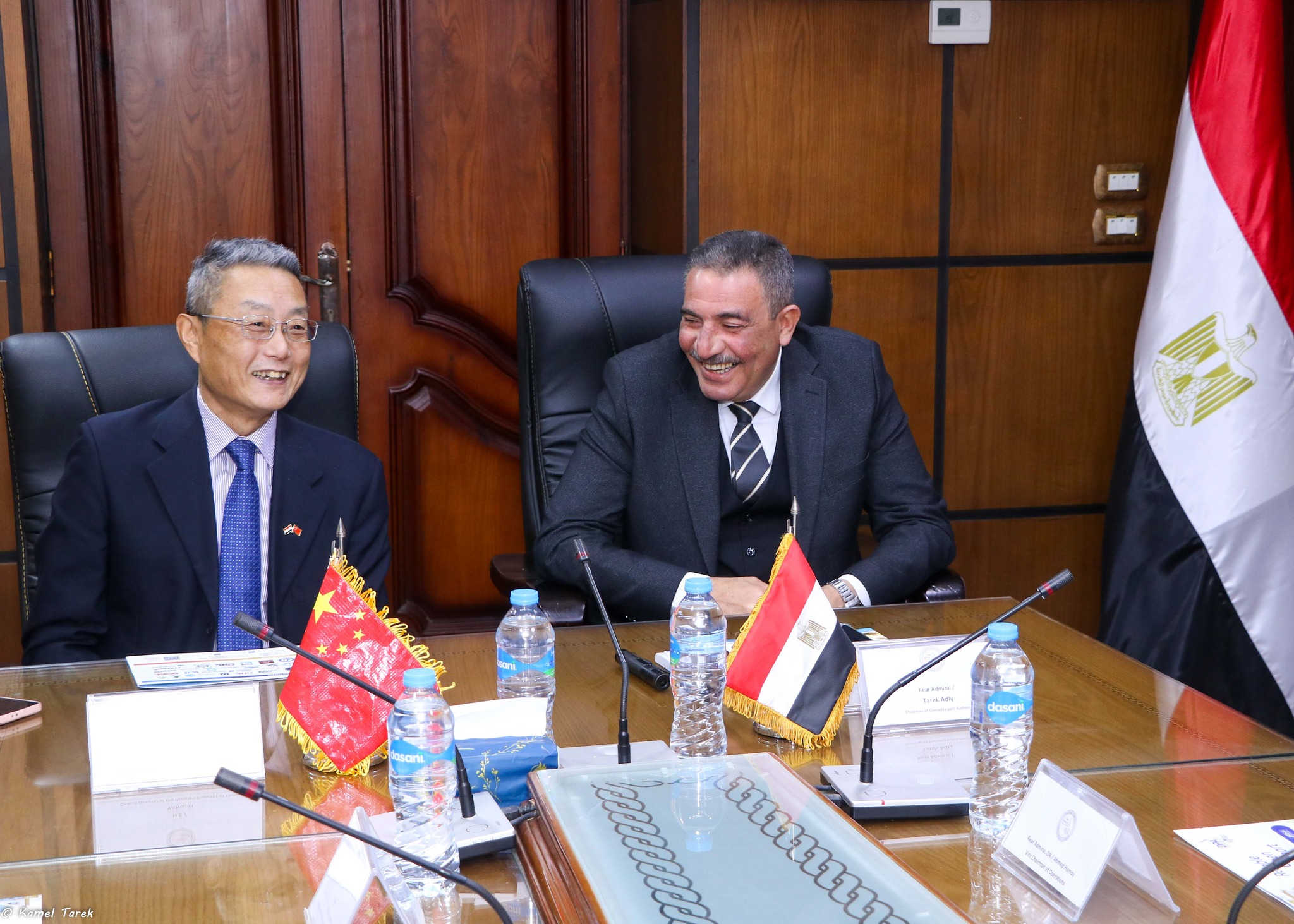 A Chinese delegation in a visit to maritime Damietta port to enhance bilateral cooperation