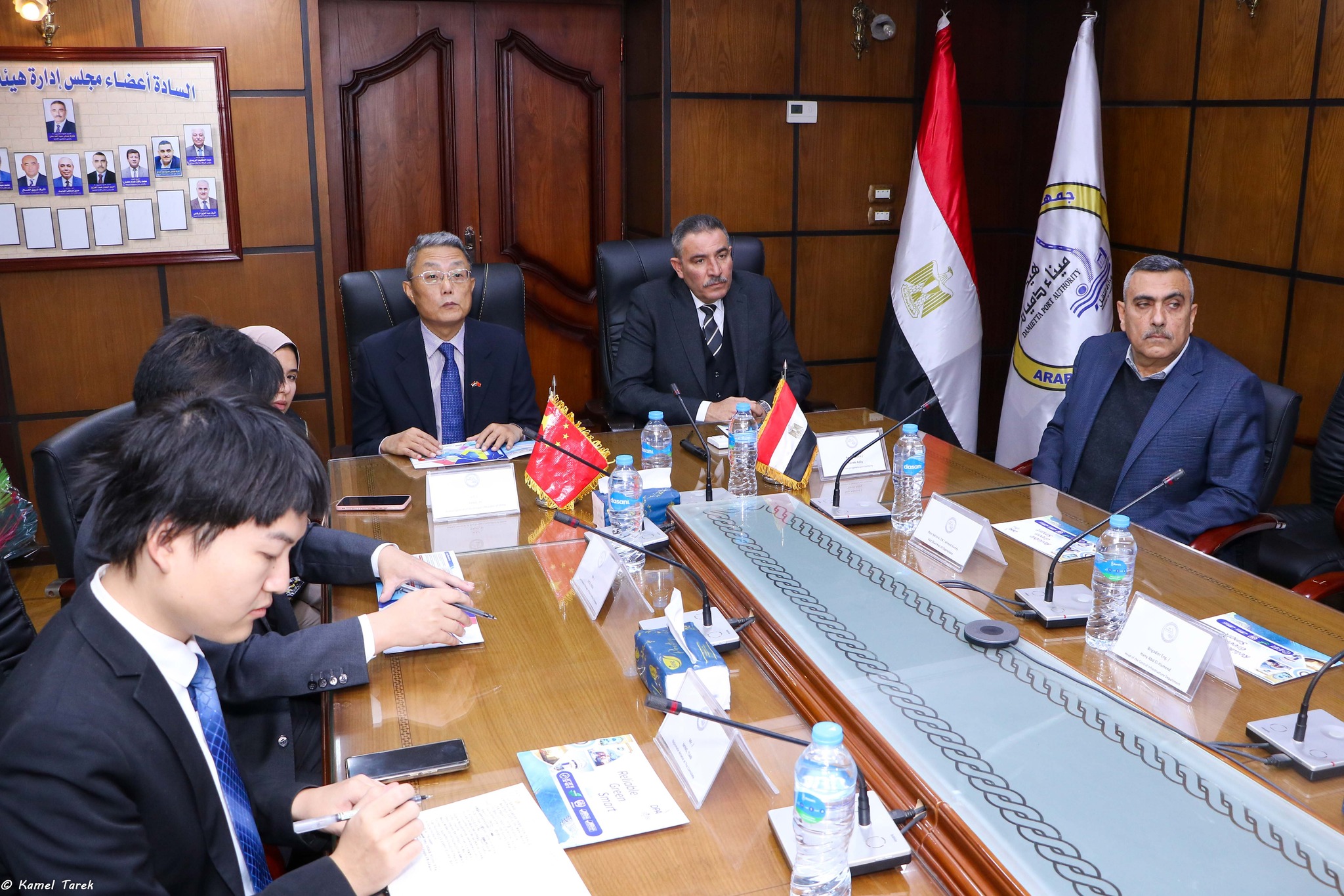 A Chinese delegation in a visit to maritime Damietta port to enhance bilateral cooperation