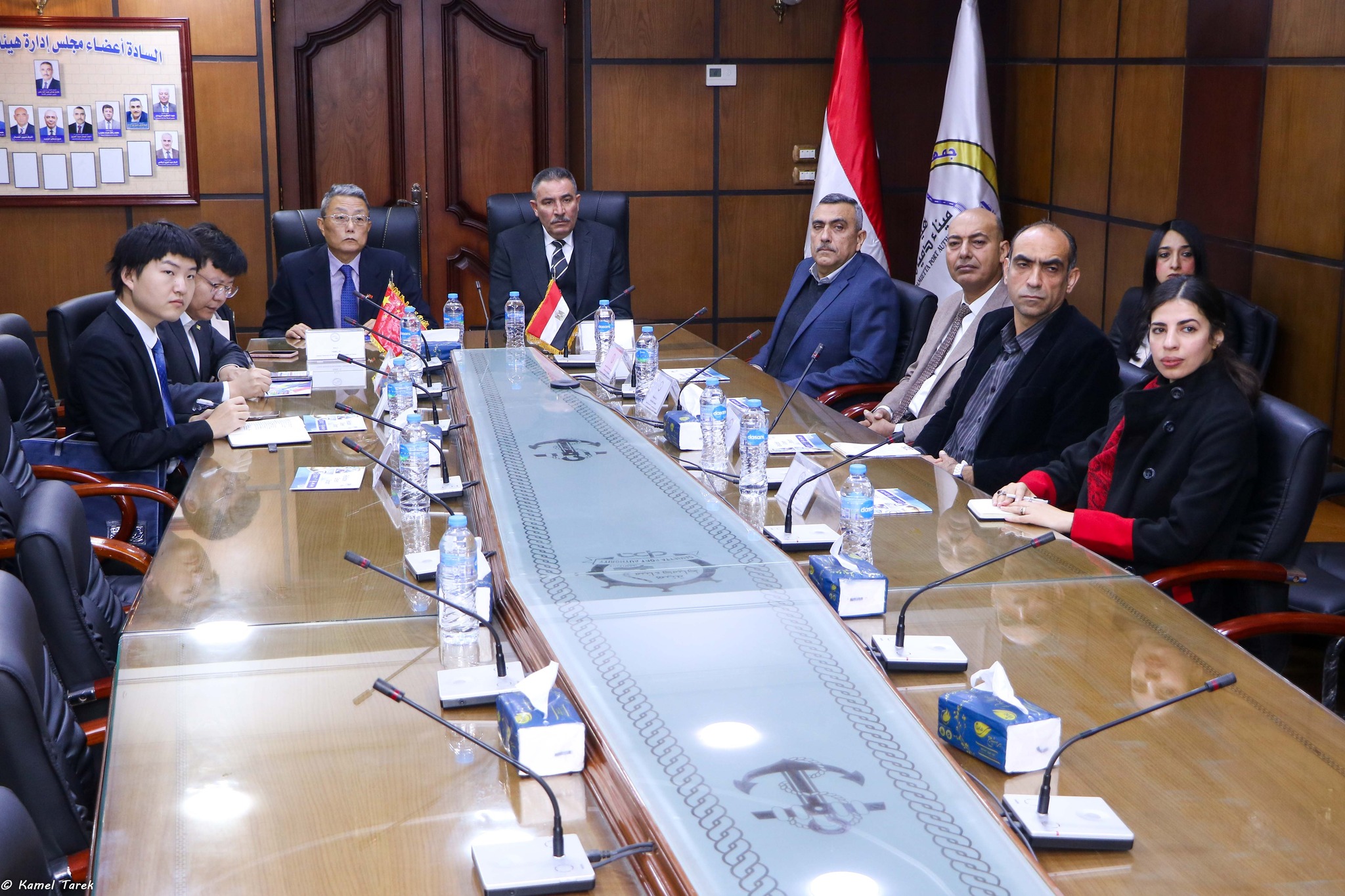 A Chinese delegation in a visit to maritime Damietta port to enhance bilateral cooperation