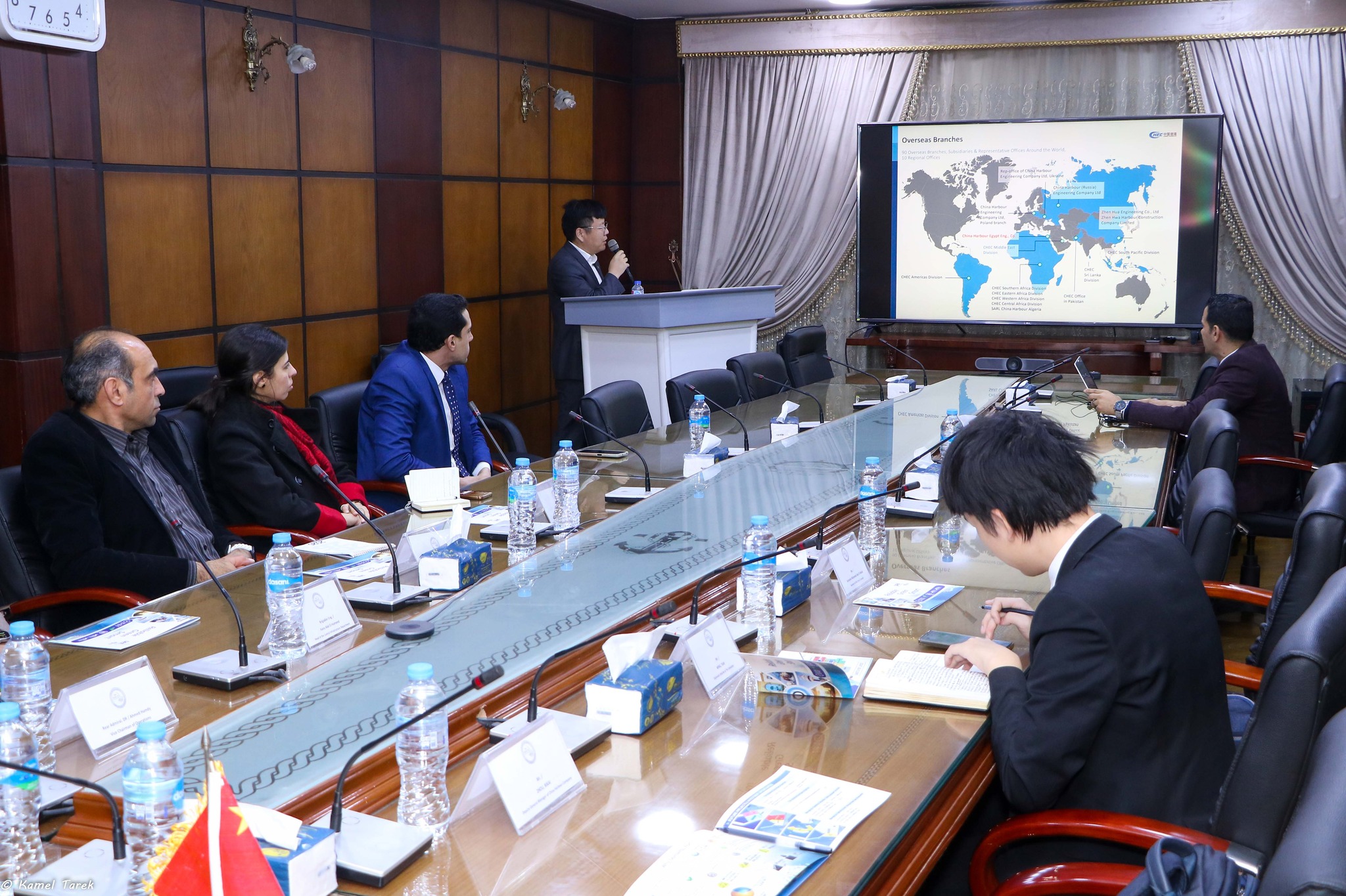A Chinese delegation in a visit to maritime Damietta port to enhance bilateral cooperation