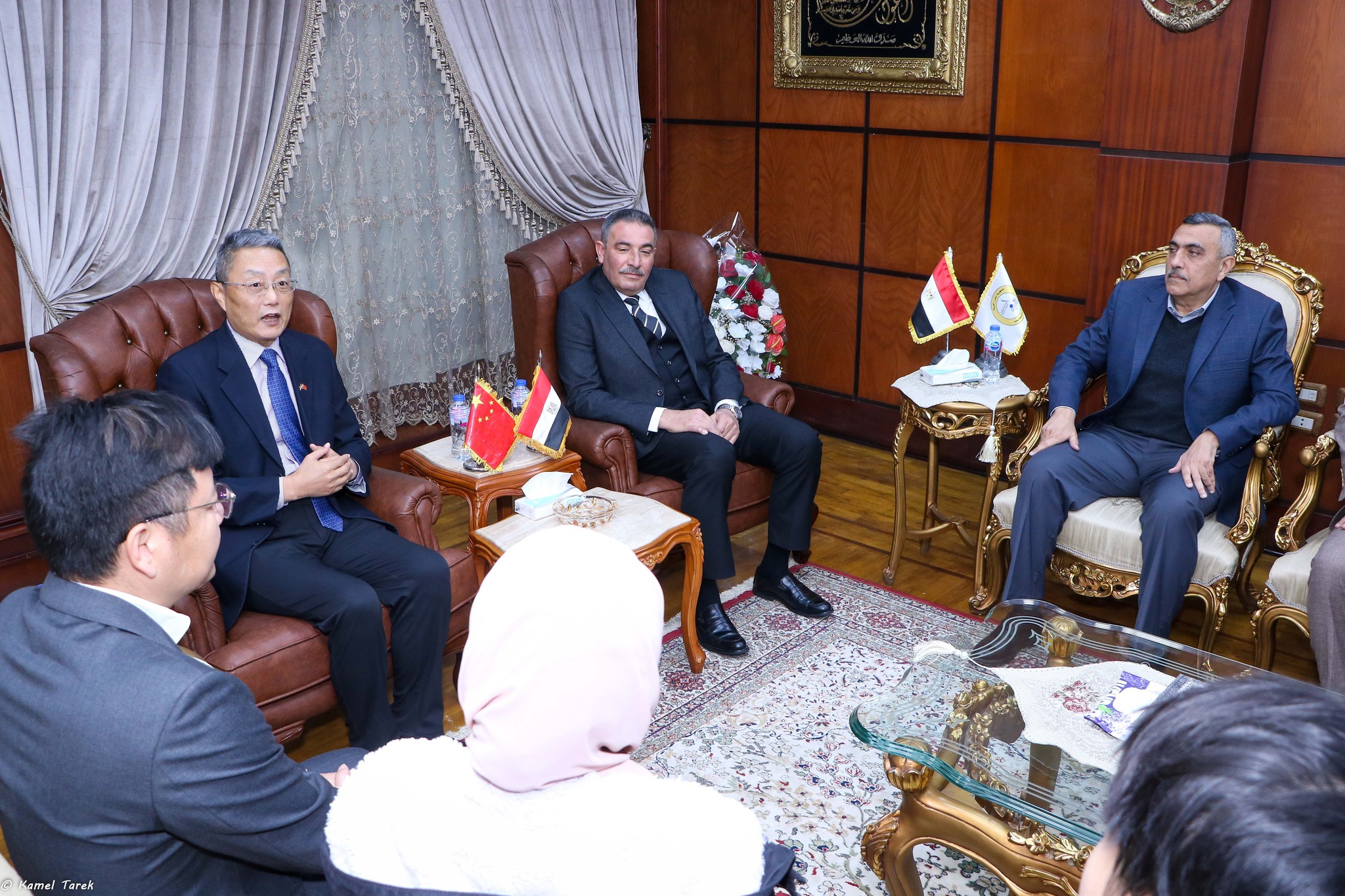 A Chinese delegation in a visit to maritime Damietta port to enhance bilateral cooperation