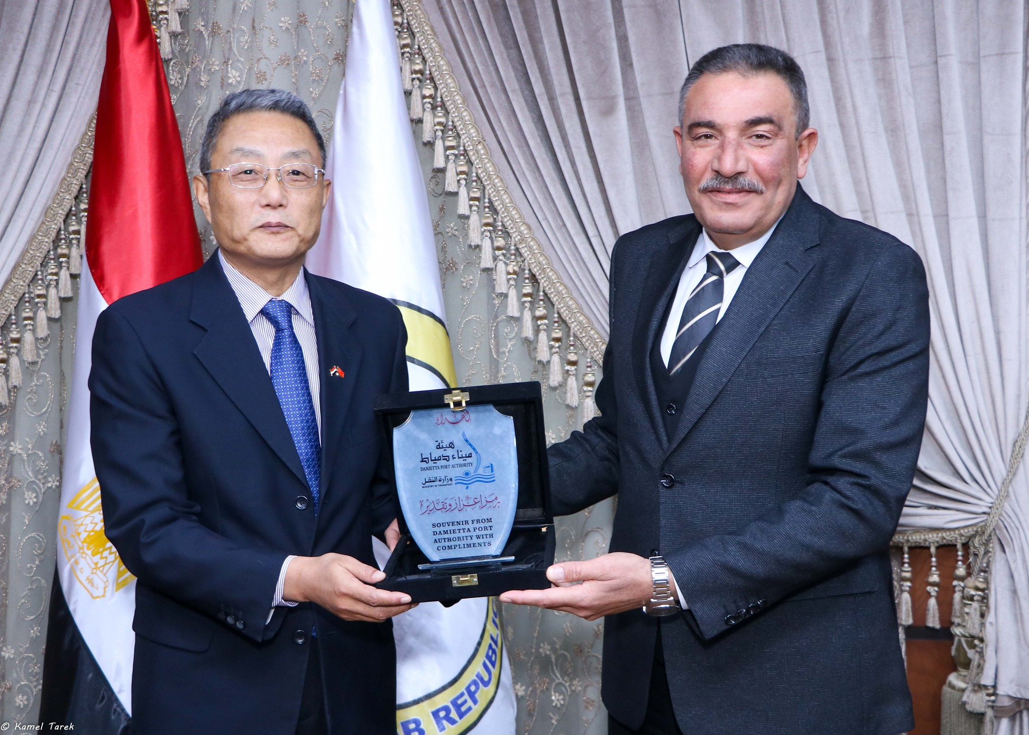 A Chinese delegation in a visit to maritime Damietta port to enhance bilateral cooperation