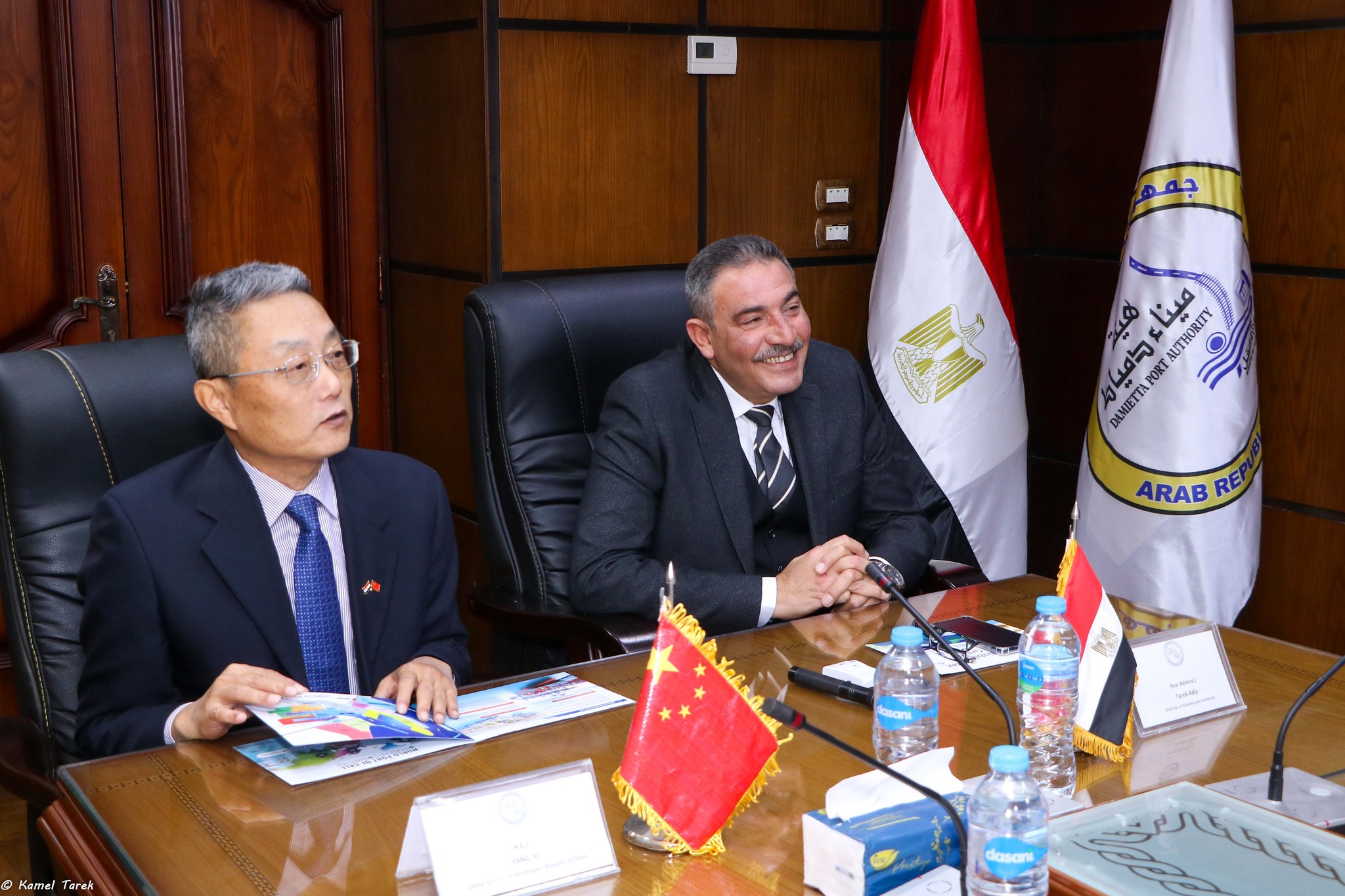 A Chinese delegation in a visit to maritime Damietta port to enhance bilateral cooperation