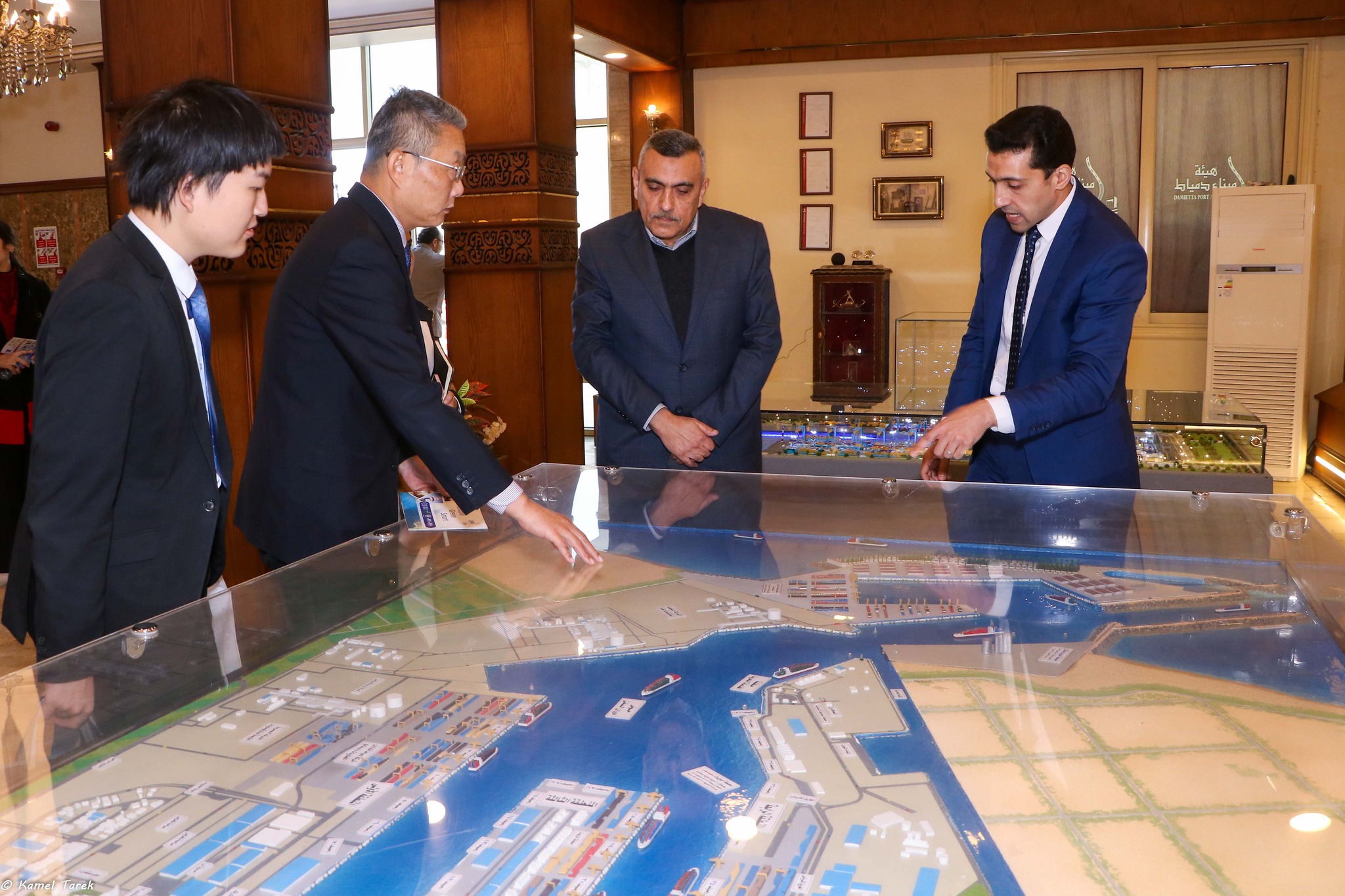 A Chinese delegation in a visit to maritime Damietta port to enhance bilateral cooperation