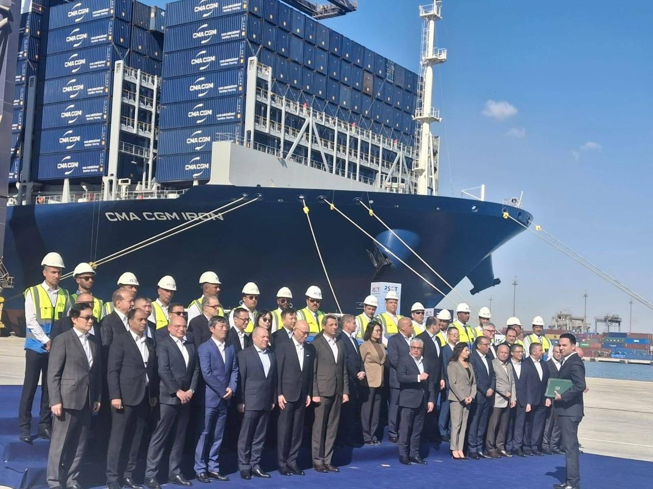 بدء فعاليات الاحتفال بانطلاق التشغيل التجاري لمحطة البحر الأحمر لتداول الحاويات رقم 1 RSCT بميناء السخنة