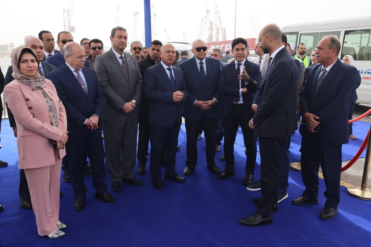 كامل الوزير يشهد انطلاق التشغيل التجريبي التجاري لمحطة «تحيا مصر 1» بـميناء دمياط